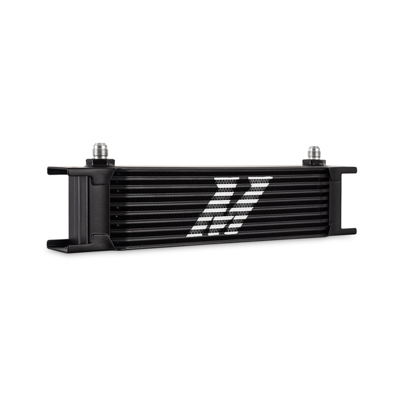 Mishimoto Universal - 6AN 10 Row Oil Cooler - Black - GTR Auto