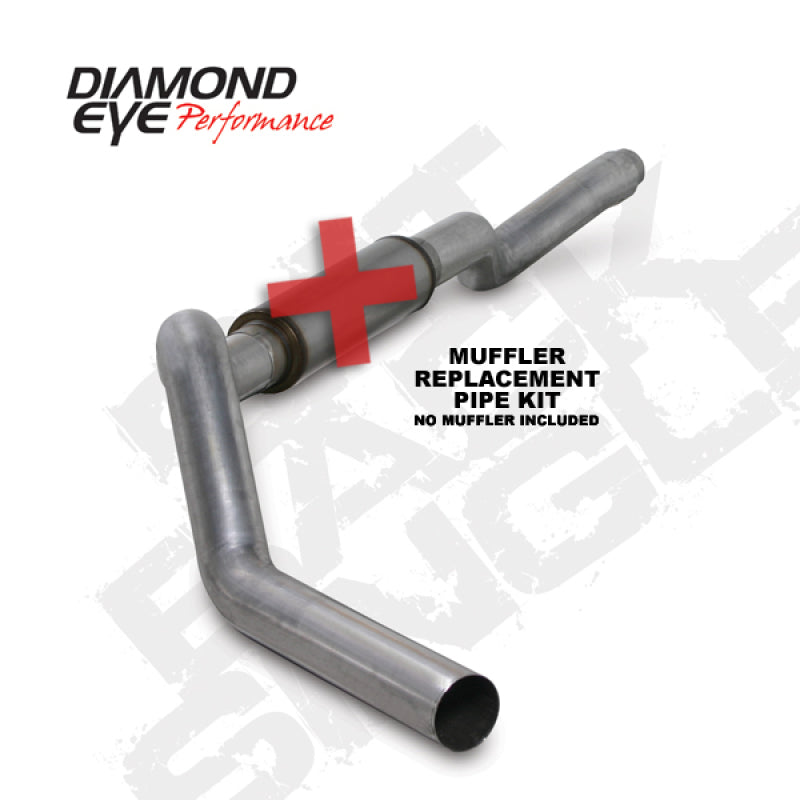 Diamond Eye KIT 5in Catback MFLR RPLCMENT PIPE Single AL: 2006-2007.5 CHEVY 6.6L 2500/3500 - GTR Auto