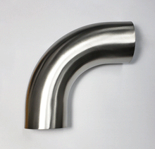 Load image into Gallery viewer, Stainless Bros 2.0in Diameter 1.5D / 3in CLR 90 Degree Bend Leg Mandrel Bend 601-05056-4150