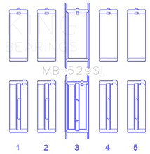 Load image into Gallery viewer, King Engine Bearings Ford V8 221 Main Bearing Set