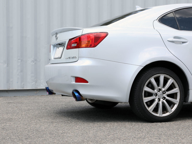 aFe POWER Takeda 06-13 Lexus IS250/IS350 SS Axle-Back Exhaust w/ Blue Flame Tips - GTR Auto
