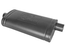 Load image into Gallery viewer, aFe MACH Force-Xp 409 SS Muffler w/ Black Finish 3in Center/Offset 22in L x 11in x 5in - Oval Body - GTR Auto