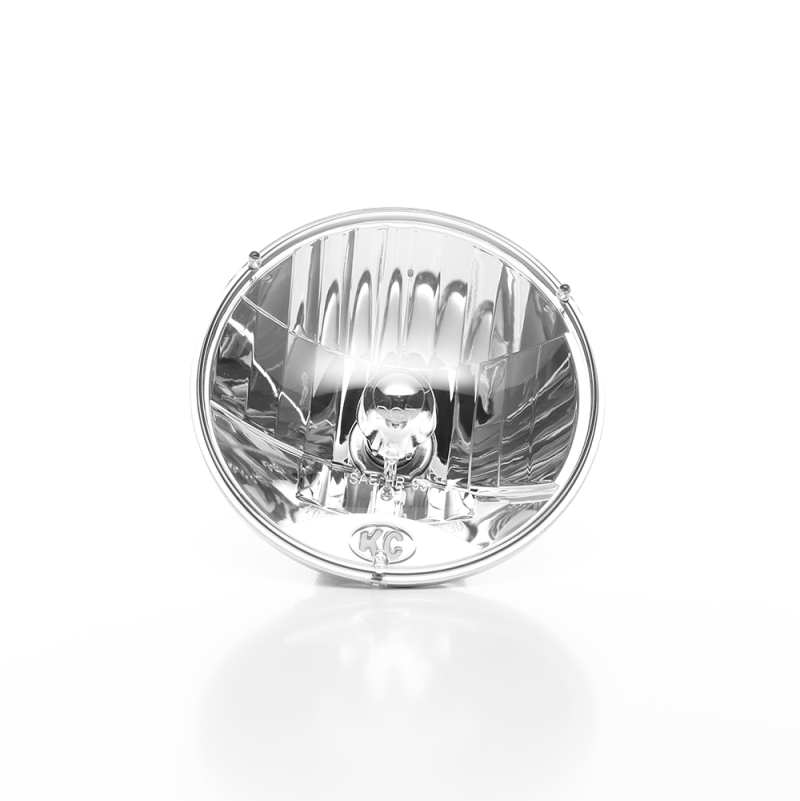 KC HiLiTES Universal/97-06 Jeep TJ 7in. Halogen H4 DOT Approved Headlight 55/60w Lexan (Single) - GTR Auto