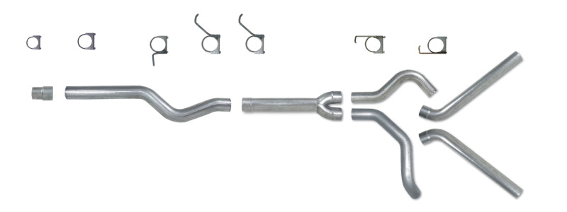 Diamond Eye KIT 4in Catback MFLR RPLCMENT PIPE DUAL SS: 2006-2007.5 CHEVY/GMC 6.6L 2500/3500 - GTR Auto