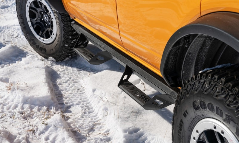N-Fab 21-22 Ford Bronco 2 Door Predator PRO Step System - Wheel 2 Wheel - Tex. Black - GTR Auto