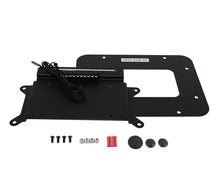 Load image into Gallery viewer, Kentrol 07-18 Jeep Wrangler JK Back Side License Plate Mount with LEDs - Textured Black