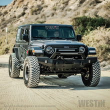 Load image into Gallery viewer, Westin 18-20 Jeep Wrangler WJ2 Full Width Front Bumper w/LED Light Bar Mount Textured Black - GTR Auto
