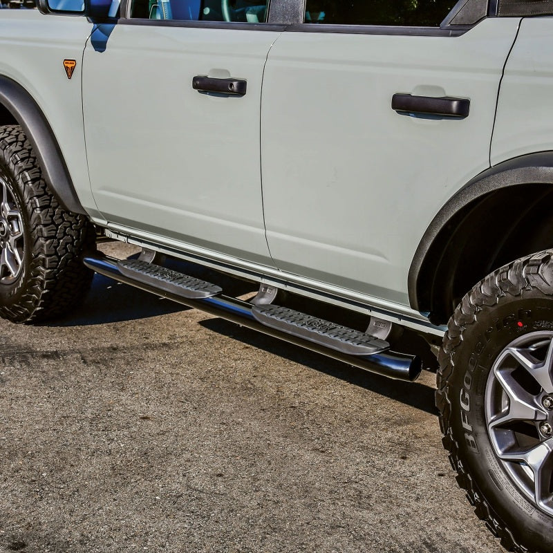 Westin 21-22 Ford Bronco (4-Door) PRO TRAXX 4 Oval Nerf Step Bars - Textured Black - GTR Auto