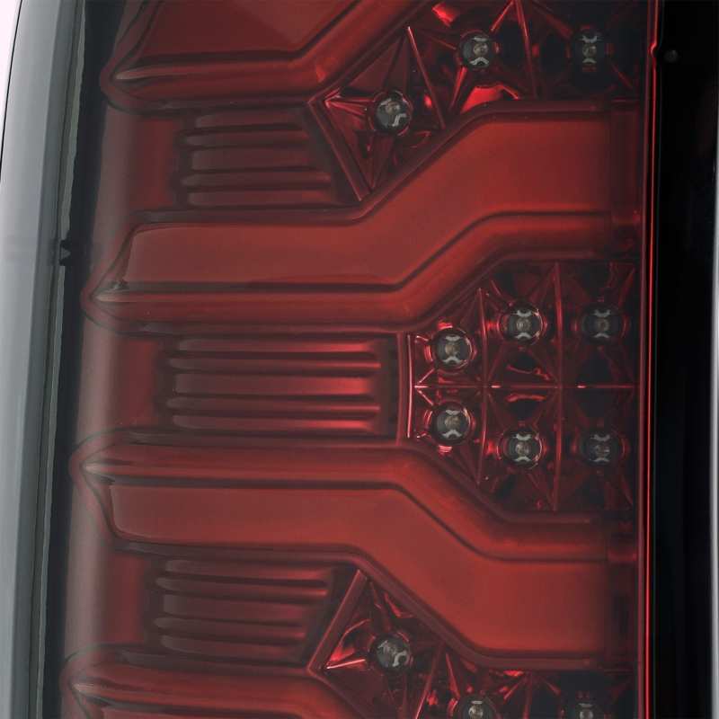 AlphaRex 14-18 Chevrolet Silverado 1500 PRO-Series LED Tail Lights Red Smoke - GTR Auto