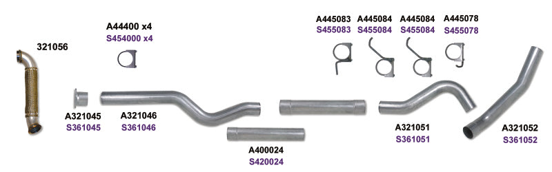 Diamond Eye KIT 4in Catback MRP Single w/ TDP AL 04-05 Chevy/GMC 6.6L Duramax 2500/3500 - GTR Auto