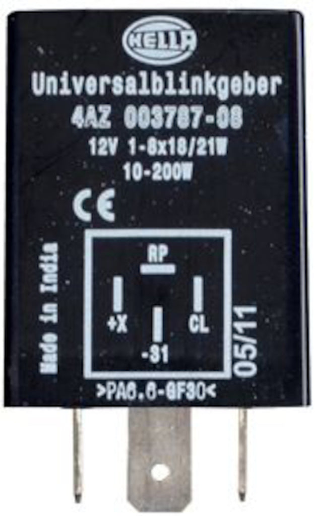 Hella Flasher 12V 4 Pin Bkt 10200W - GTR Auto