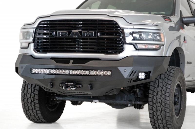 Addictive Desert Designs 19-20 RAM 2500/3500 Hammer Black Stealth Fighter Front Bumper - GTR Auto