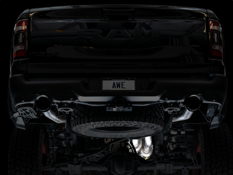 AWE Tuning 2021 RAM 1500 TRX 0FG Cat-Back Exhaust - Diamond Black Tips - GTR Auto