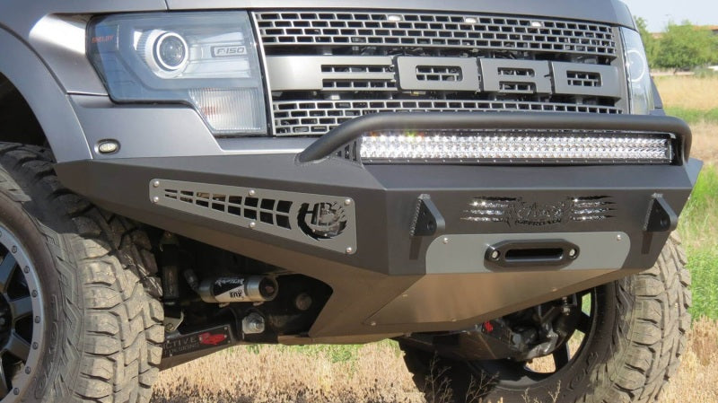 Addictive Desert Designs 10-14 Ford F-150 Raptor HoneyBadger Front Bumper w/ Winch Mount - GTR Auto