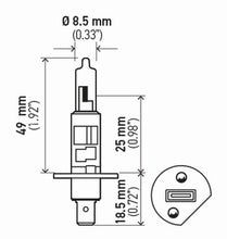 Load image into Gallery viewer, Hella Bulb H1 12V 55W P145S T25 (2) - GTR Auto