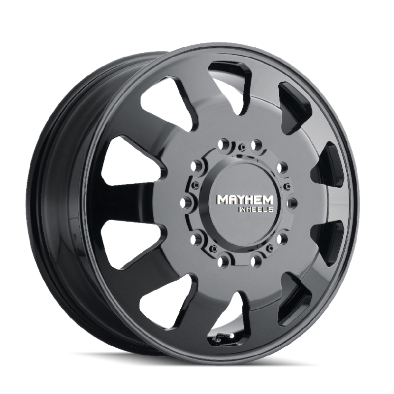 Mayhem 8181 Challenger Dually 22x8.25 / 10x225 BP / 169mm Offset / 170.1mm Hub Full Black Wheel - GTR Auto