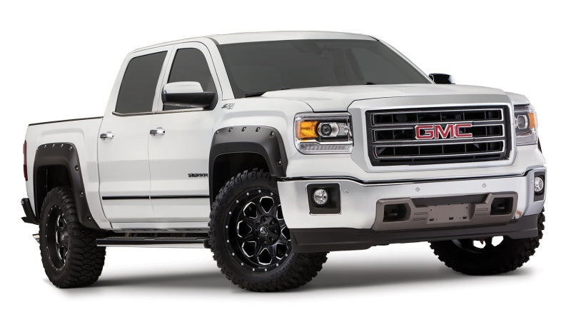 Bushwacker 16-18 GMC Sierra 1500 Pocket Style Flares 4pc - Black - GTR Auto