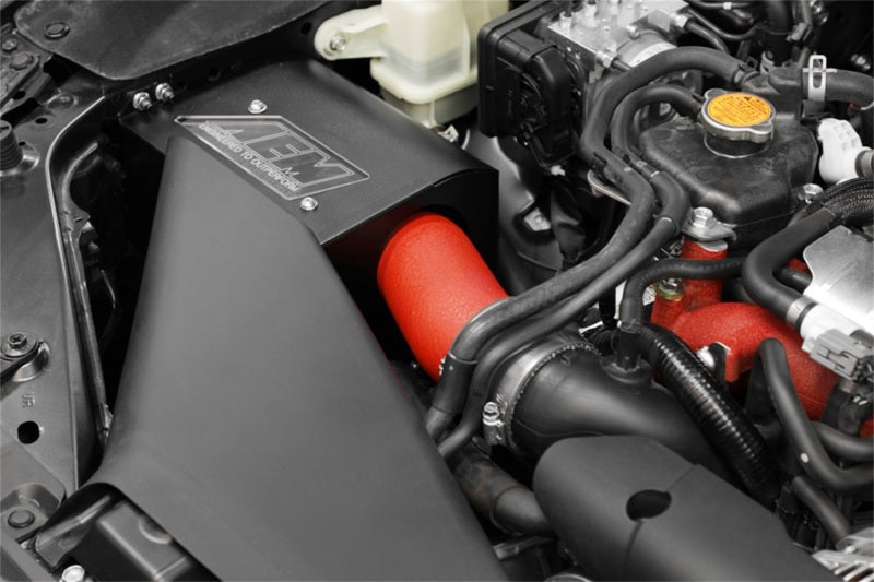 AEM 2018 Subaru WRX STI 2.5L H4 F/I Cold Air Intake System - Wrinkle Red - GTR Auto