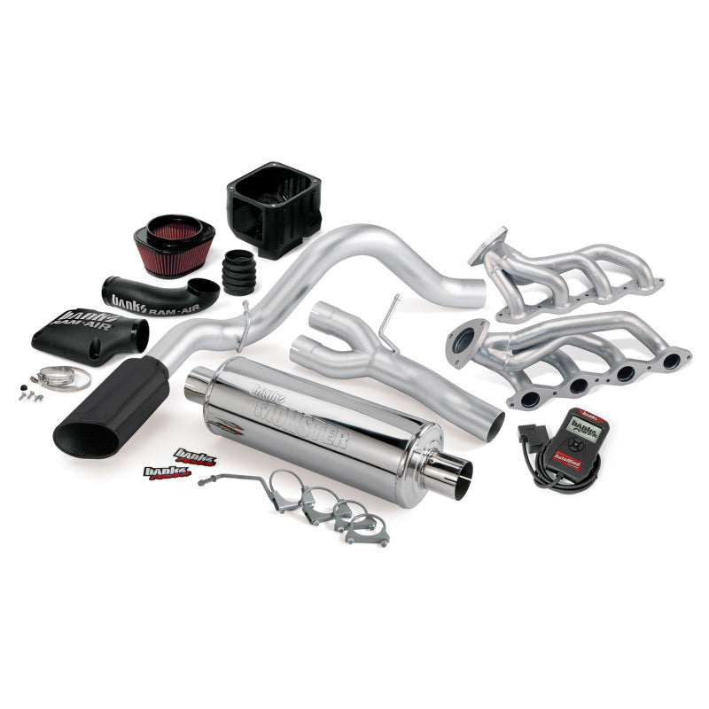 Banks Power 10 Chevy 5.3L ECSB FFV PowerPack System - SS Single Side-Exit Exhaust w/ Black Tip - GTR Auto