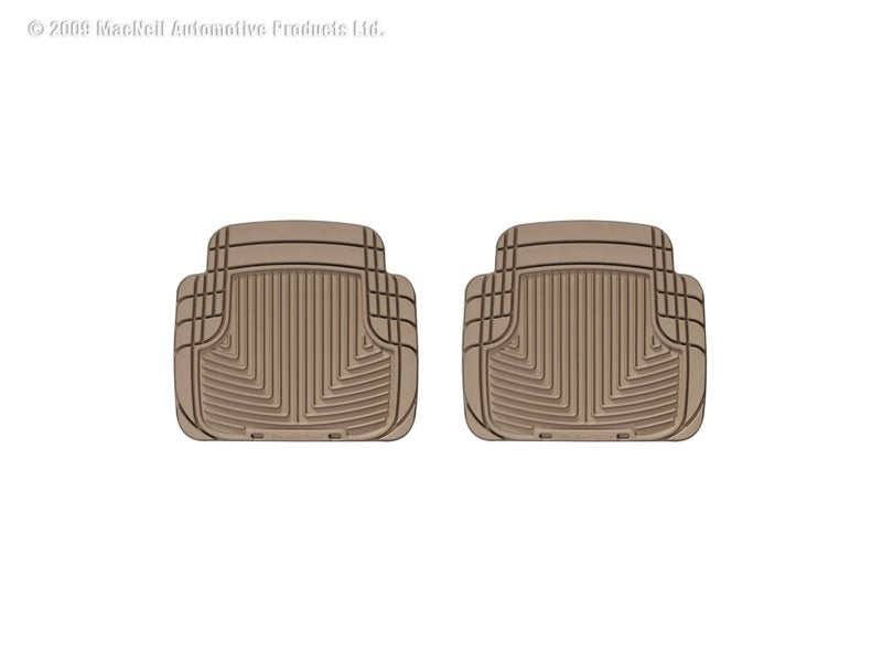 WeatherTech 99 BMW M3 Convertible Rear Rubber Mats - Tan - GTR Auto