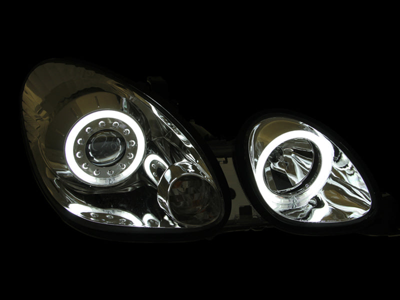 ANZO 1998-2005 Lexus Gs300 Projector Headlights w/ Halo Chrome - GTR Auto