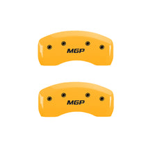 Load image into Gallery viewer, MGP 4 Caliper Covers Engraved Front &amp; Rear MGP Black finish silver ch - GTR Auto