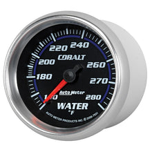 Load image into Gallery viewer, Autometer Cobalt 66.7mm 140-280 degree F. Water Temperature Gauge