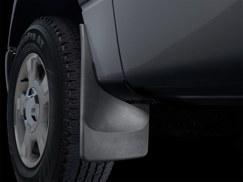WeatherTech 2017+ Chevrolet Colorado No Drill Mudflaps - Black (ZR2 Model Only) - GTR Auto