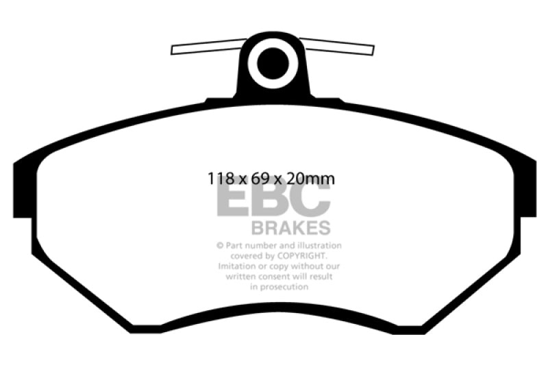 EBC 96-98 Volkswagen Passat 1.9 TD Ultimax2 Front Brake Pads UD780