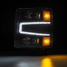 Load image into Gallery viewer, AlphaRex 04-15 Chevy 1500HD NOVA-Series LED Proj Headlights Black w/Activ Light/Seq Signal &amp; SB DRL - GTR Auto