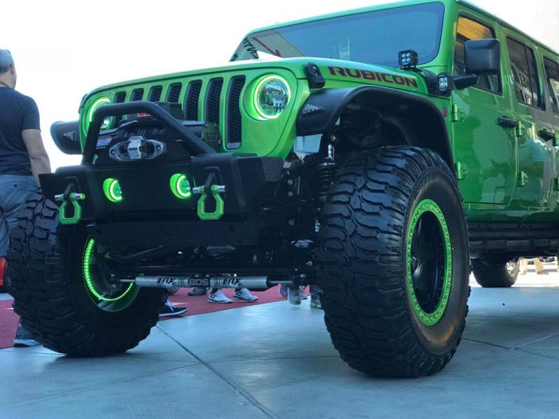 Oracle Jeep Wrangler JL/Gladiator JT LED Surface Mount Fog Light Halo Kit - ColorSHIFT - GTR Auto