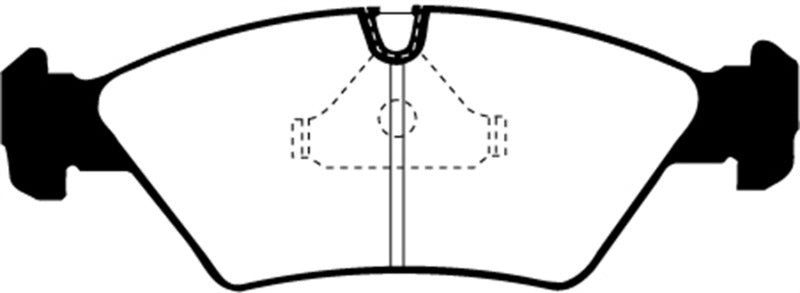 EBC 85-86 BMW 524 TD 2.4 TD (E28) Greenstuff Front Brake Pads - GTR Auto