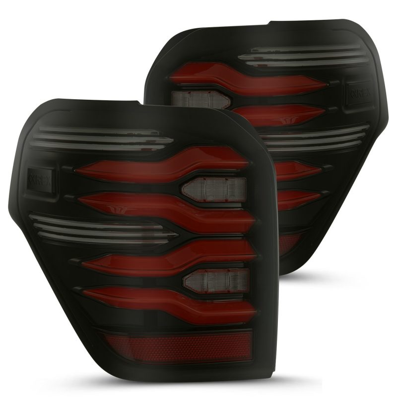 AlphaRex 10-21 Toyota 4Runner LUXX LED Taillights Blk/Red w/Activ Light/Seq Signal - GTR Auto