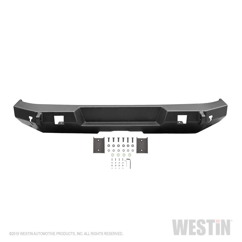 Westin 18-19 Jeep Wrangler JL WJ2 Rear Bumper - Textured Black - GTR Auto
