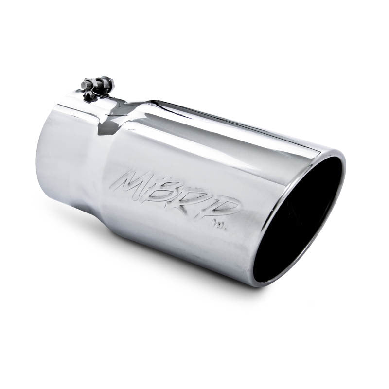 MBRP Universal Tip 6 O.D. Angled Rolled End 5 inlet 12 length - GTR Auto