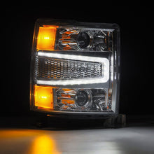 Load image into Gallery viewer, AlphaRex 14-15 Chevy 1500 PRO-Series Projector Headlights Chrome w/Sequential Signal &amp;  DRL - GTR Auto