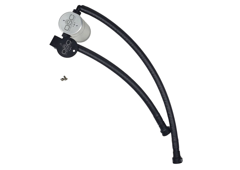 J&L 14-19 Chevrolet Corvette LT1 6.2L Driver Side Oil Separator 3.0 - Clear Anodized - GTR Auto