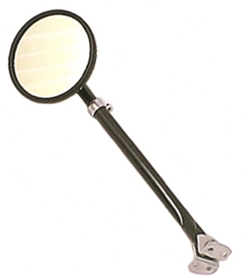 Omix Round Mirror w/ Arm & Bracket Black- 41-64 Willys - GTR Auto