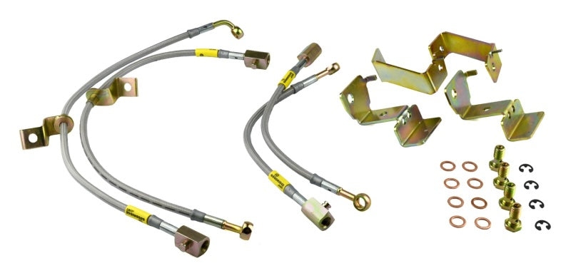 Goodridge 05-14 Ford Mustang (w/ABS) Stainless Steel Brake Line Kit - GTR Auto