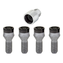 Load image into Gallery viewer, McGard Wheel Lock Bolt Set - 4pk. (Cone Seat) M14X1.25 / 17mm Hex / 27.3mm Shank Length - Black - GTR Auto