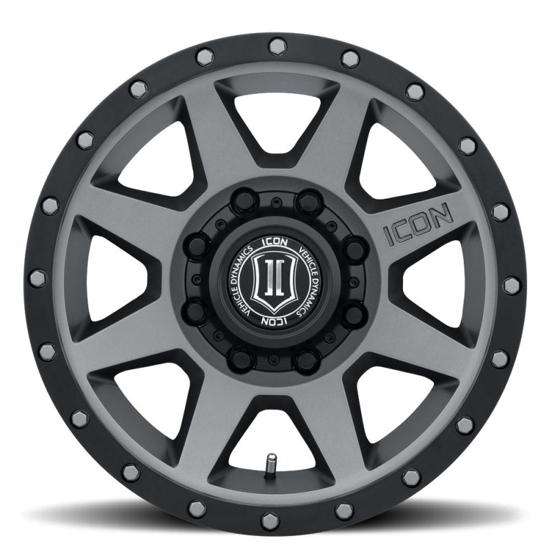 ICON Rebound HD 18x9 8x180 12mm Offset 5.5in BS 124.2mm Bore Titanium Wheel - GTR Auto