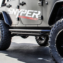 Load image into Gallery viewer, Westin/Snyper 07-17 Jeep Wrangler Unlimited Triple Tube Rock Rail Steps - Textured Black - GTR Auto