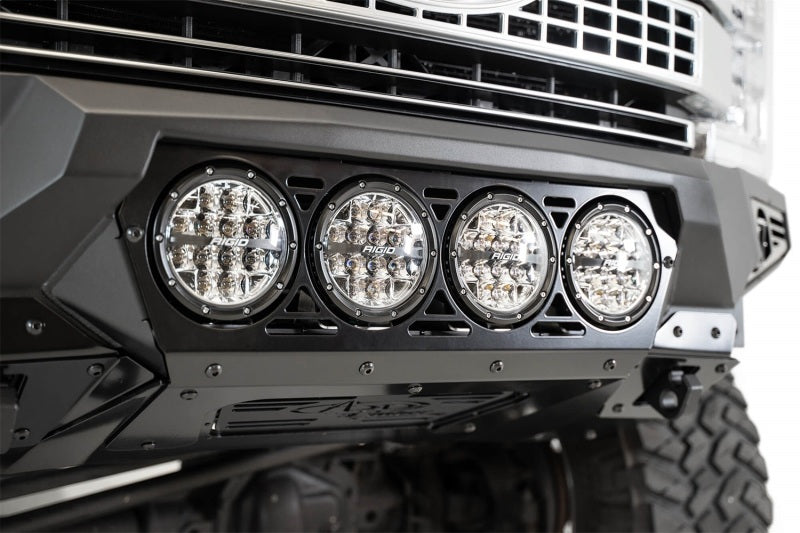 Addictive Desert Designs 17-20 Ford Super Duty Bomber Front Bumper w/ Mounts For 4 Rigid 360 6in - GTR Auto