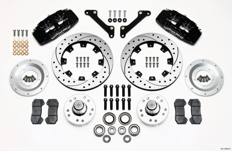 Wilwood Dynapro 6 Front Hub Kit 12.19in Drilled 79-81 Camaro - GTR Auto