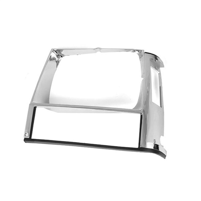 Omix LH Chrome Headlight Bezel 84-01 Cherokee (XJ) - GTR Auto