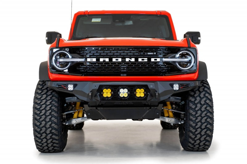 Addictive Desert Designs 21-22 Ford Bronco Bomber Front Bumper (w/ 3 Baja Designs LP4 Mounts) - GTR Auto