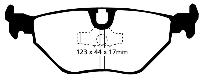 EBC 87-91 BMW M3 2.3 (E30) Yellowstuff Rear Brake Pads - GTR Auto