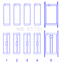 Load image into Gallery viewer, King Engine Bearings Small Block Chevy (Size STDX) Silicon Aluminum Bi-Metal Main Bearing Set