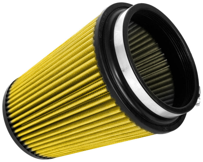 Airaid Universal Air Filter - Cone 5in Flange x 6-1/2in B x 4-3/4in T x 7-9/16in H - Synthaflow