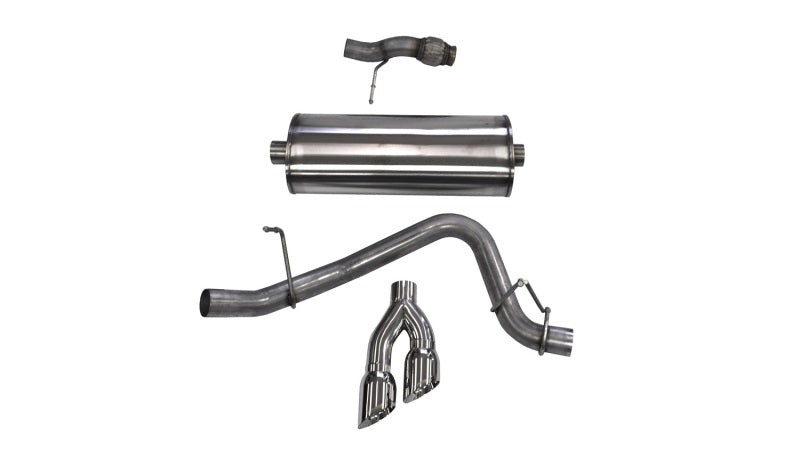 Corsa 2015-2020 Chevy Tahoe/GMC Yukon Cat-Back Exhaust Sport 3in Single Side Twin Polished 4in Tips - GTR Auto